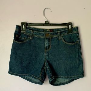 High waisted jean shorts